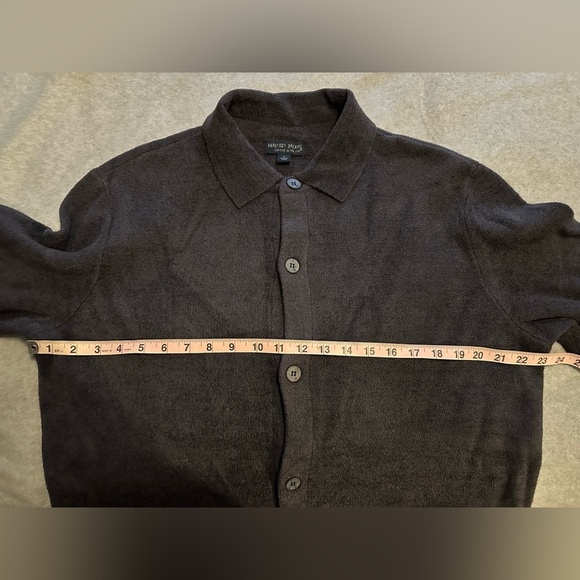 Barefoot Dreams Men's CozyChic Ultra Lite Button Down Cardigan indigo size L - Picture 5 of 8